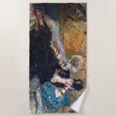 Serviette De Plage Edouard Manet - Lady avec fans (Devant)