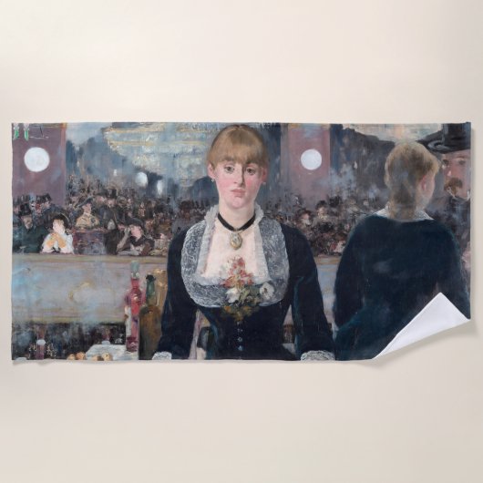 Serviette De Plage Edouard Manet - Un bar aux Folies-Bergere (Devant)