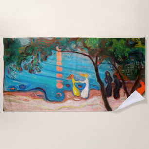 Serviette De Plage Edvard Munch - Danse sur la plage
