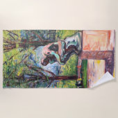 Serviette De Plage Edvard Munch - Le penseur de Rodin (Devant)