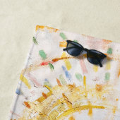 Serviette De Plage Edvard Munch - Le Soleil 1912 (En situation)