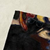 Serviette De Plage Edvard Munch - Soirée sur Karl Johan Street (En situation)