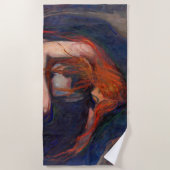 Serviette De Plage Edvard Munch - Vampire / Amour et douleur (Devant)