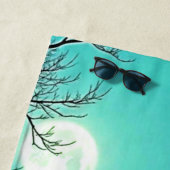 Serviette De Plage Eerie Victorian Mansion Lune (En situation)
