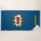 Serviette De Plage Effet audio comique Pow (Devant)