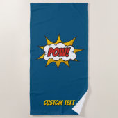 Serviette De Plage Effet audio comique Pow (Devant)