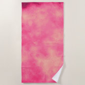 Serviette De Plage Effet Cloud de sable rose (Devant)