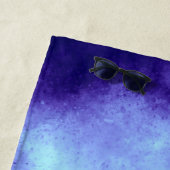 Serviette De Plage Effet nuage de tempête bleue (En situation)