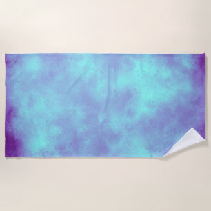 Serviette De Plage Effet Nuage de tempête violette