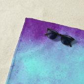 Serviette De Plage Effet Nuage de tempête violette (En situation)