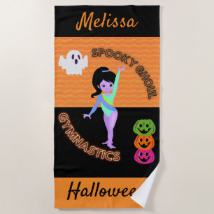 Serviette De Plage Éffrayant Ghoul Gymnastique Monster Gymnast Hallow