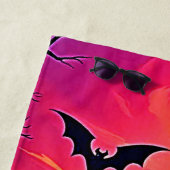 Serviette De Plage Éffrayant Halloween Haunted Mansion Art (En situation)