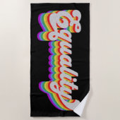 Serviette De Plage Égalité (Devant)