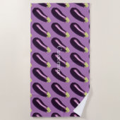 Serviette De Plage Eggplant Thunder_Cove (Devant)