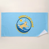 Serviette de plage EGRC Surfs Up (Devant)
