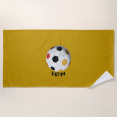 Serviette De Plage Egypt Soccer (Devant)