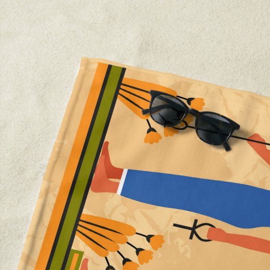 Serviette De Plage égyptien (En situation)