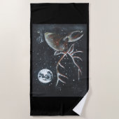 Serviette De Plage Élan en méditation (Devant)