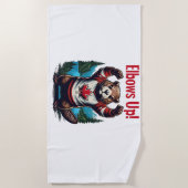 Serviette De Plage Elbows Up Canada (Devant)