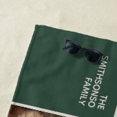 Serviette De Plage elegance family Photos collages merry Christmas (En situation)