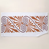 Serviette De Plage Élégance grecque classique Neutre (Devant)