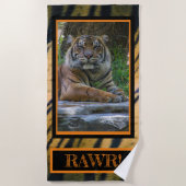 SERVIETTE DE PLAGE ÉLÉGANT (Devant)