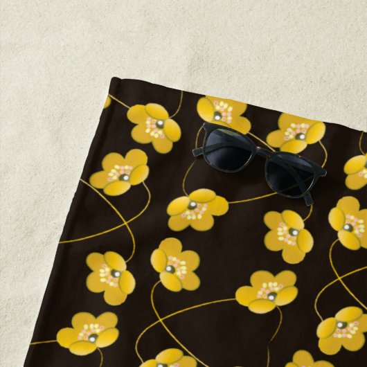 Serviette De Plage Élégant amour Coeurs rouges Cadeau personnalisé (En situation)