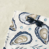 Serviette De Plage Elegant Marine Oysters (En situation)