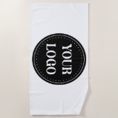 Serviette De Plage élégant, moderne, raffiné et éditable. (Devant)