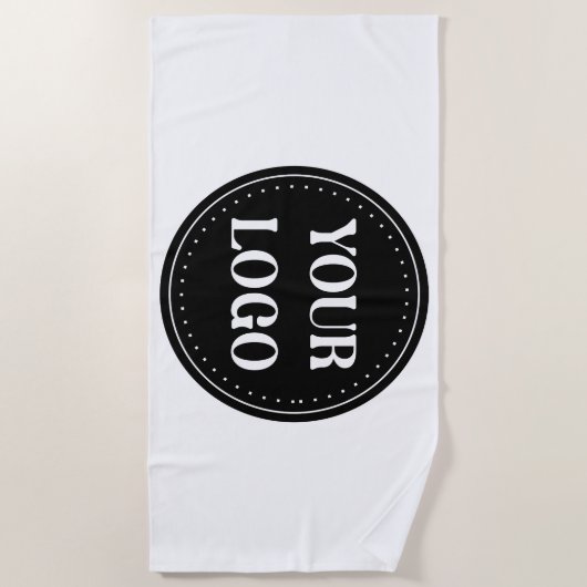 Serviette De Plage élégant, moderne, raffiné et éditable. (Devant)