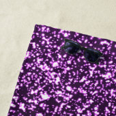 Serviette De Plage Élégant monogramme violet écriture pailletée stylé (En situation)