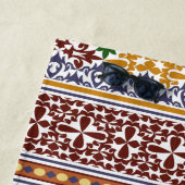 Serviette De Plage élégant motif ethnique (En situation)