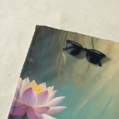 Serviette De Plage Élégant oiseau de martin-pêcheur (En situation)