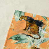 Serviette De Plage Élégant Safari Tropical Wild Cats Tiger Orange (En situation)