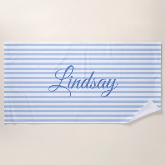Serviette De Plage ELegant usty Blue Bachelorette Weekend Party (Devant)