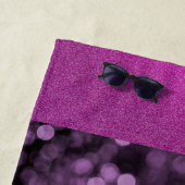 Serviette De Plage Élégant violet (En situation)