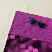 Serviette De Plage Élégant violet (En situation)