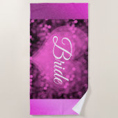 Serviette De Plage Élégant violet (Devant)