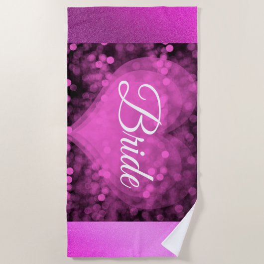 Serviette De Plage Élégant violet (Devant)