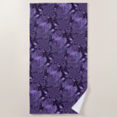 Serviette De Plage Élégante étincelle Royale Purple Liquide (Devant)