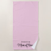 Serviette De Plage Élégante Fille tendance pour maman (Devant)
