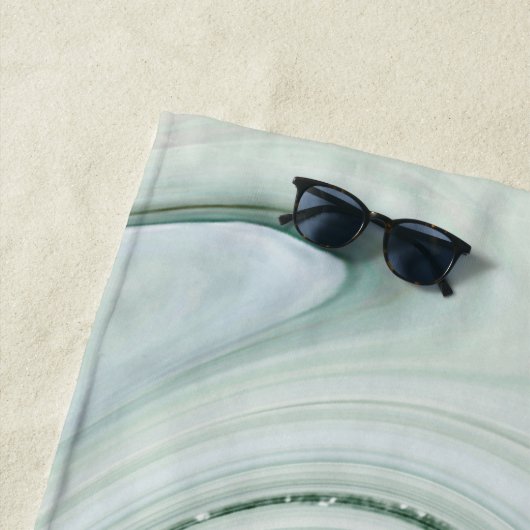 Serviette De Plage Élégante Parties scintillant en marbre étincelante (En situation)