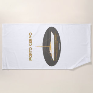 Serviette de plage élégante Porto Cervo Sardaigne 