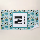 Serviette de plage éléments de vacances d'été mign (Devant)