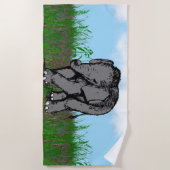 Serviette De Plage Eléphant bébé (Devant)