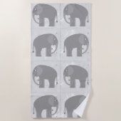 Serviette De Plage Eléphants Beach Towel (Devant)