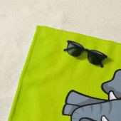 Serviette De Plage Éléphants bébé (En situation)