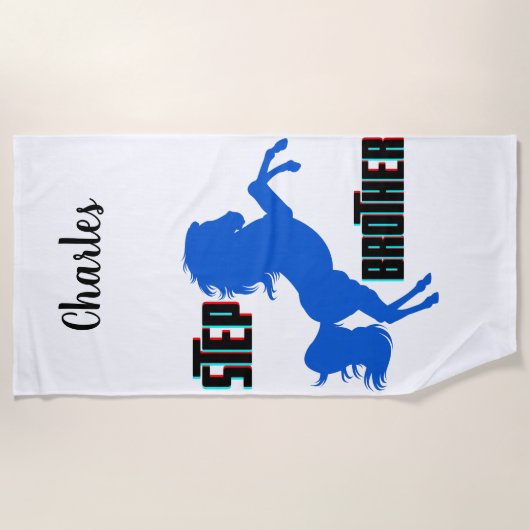 Serviette De Plage Élevage du cheval Brother (Devant)
