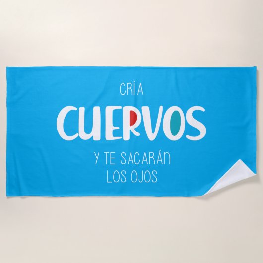 Serviette De Plage Élève des corbeaux (Devant)