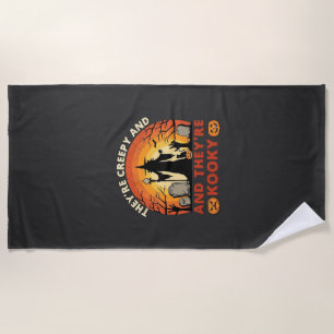 Serviette De Plage Elles sont Cimetière de Sorcière de Halloween Crée